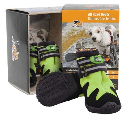 Outdoor Dog - All Road Boots - Hundeschuhe 4er Set - Grün - XS