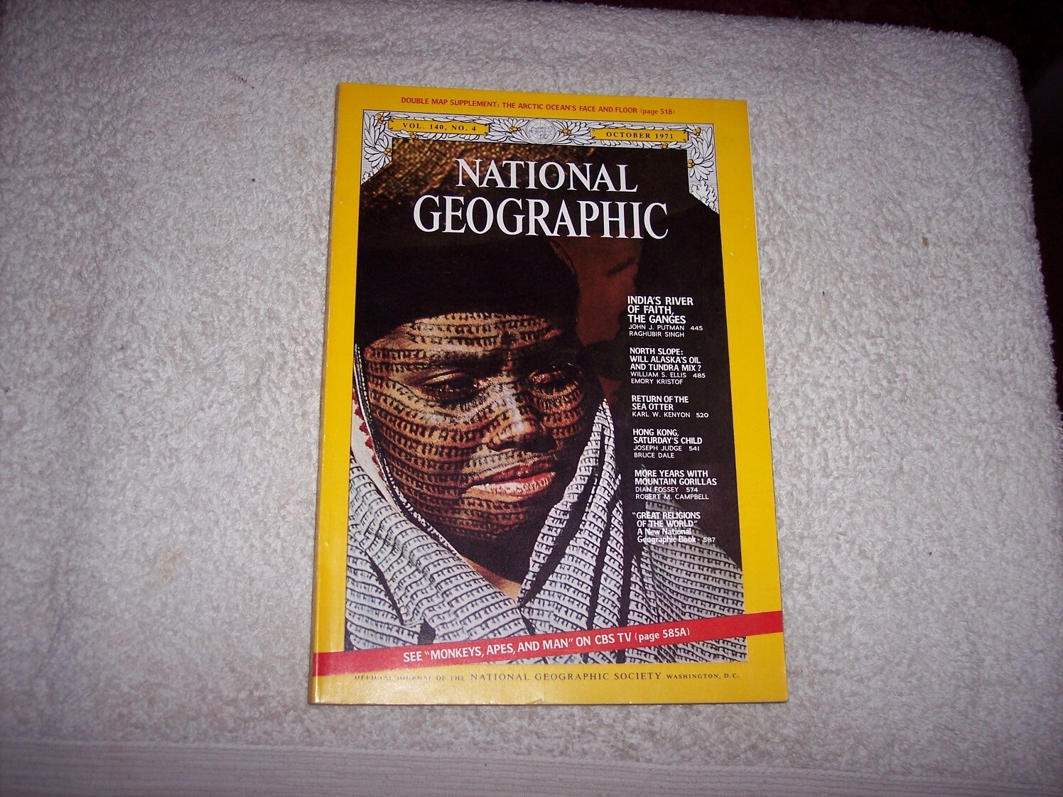 National Geographic Magazine英語版 NATIONAL GEOGRAPHIC MAGAZINE with MAP--OCTOBER 1971 #255 | eBay