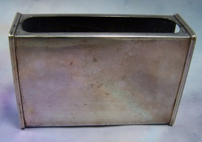 Antique Deep Repousse Dutch Netherlands 833 Silver Matchbox Holder Hallmarked