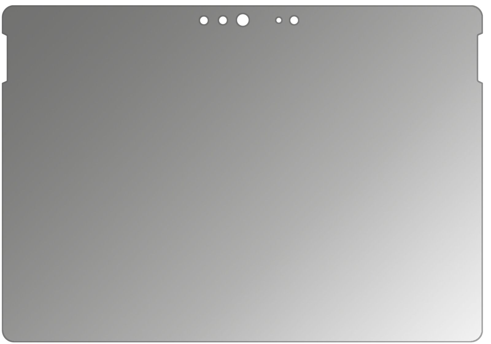 Schutzfolie für Microsoft Surface Go mit Sichtschutz Blickschutz Folie