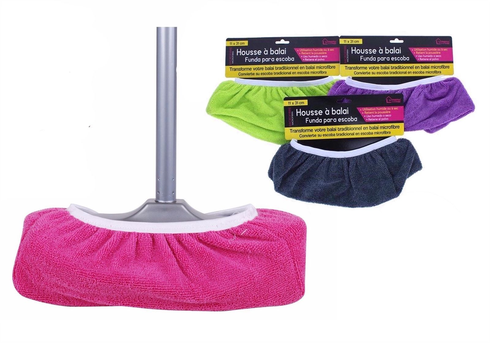 Cover Copertura In Ultra Microfibra Per Scopa 15x30cm sus