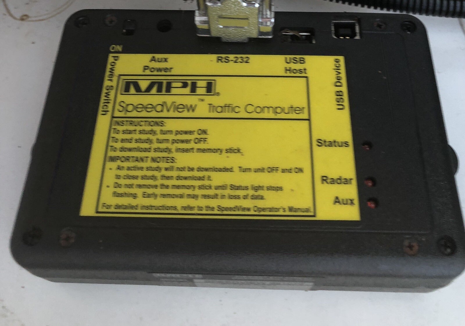 MPH INDUSTRIES SPEEDVIEW RADAR SIGN WITH TRAILER 30 DAY WARRANTY