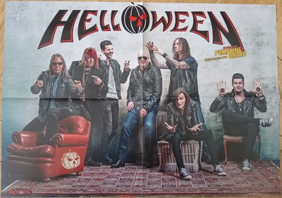 HELLOWEEN Pumpkin United POSTER !! Gamma Ray/Bling Guardian/Hammerfall/Kiske !!!