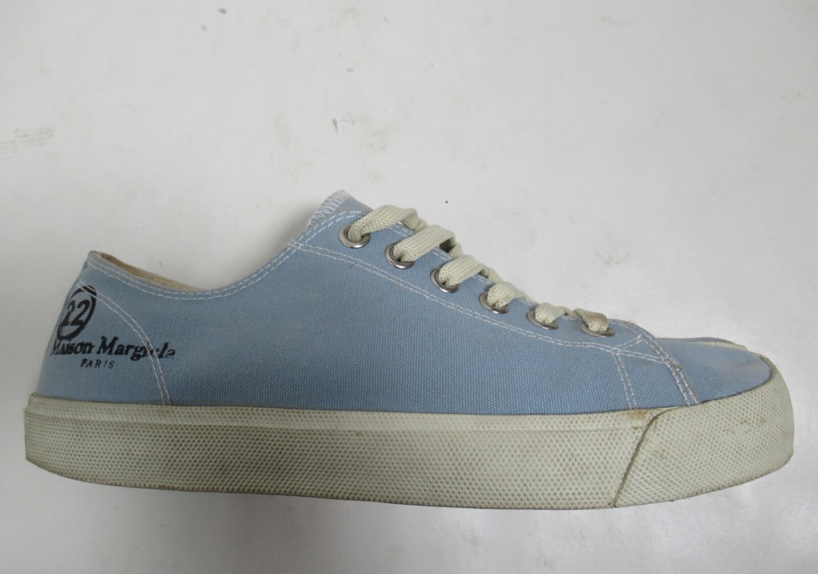★Maison Margiela★ Tabi Sneakers Light Blue S37WS0578P5345H Maison Margiela Men's Canvas Tabi Sneaker Light Blue Size 7