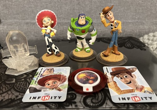 ディズニー100 ４BOX 📀🎮DISNEY INFINITY Toy Story Play Set Jesse Buzz & Woody
