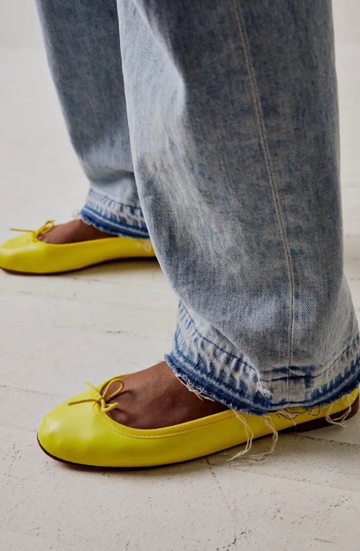 Балетки Free People X Repetto Cendrillon, желтая кожа 38.5 /7- 7.5 НОВИНКА