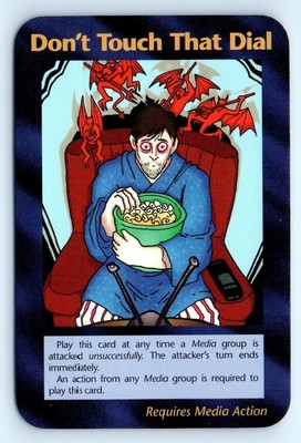 Illuminati New World Order INWO Assassins Card Game NWO Don't Touch That Dial UC