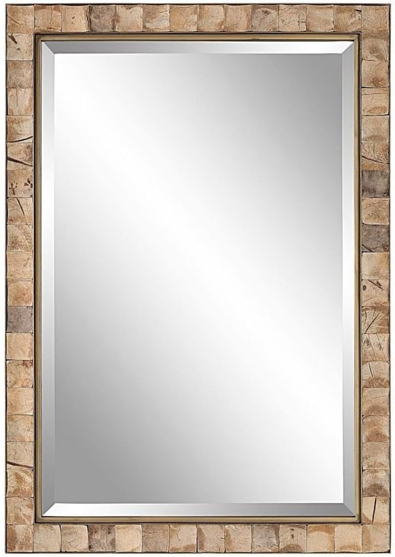 09751 Cocos - 41.38 Inch Coconut Shell Mirror