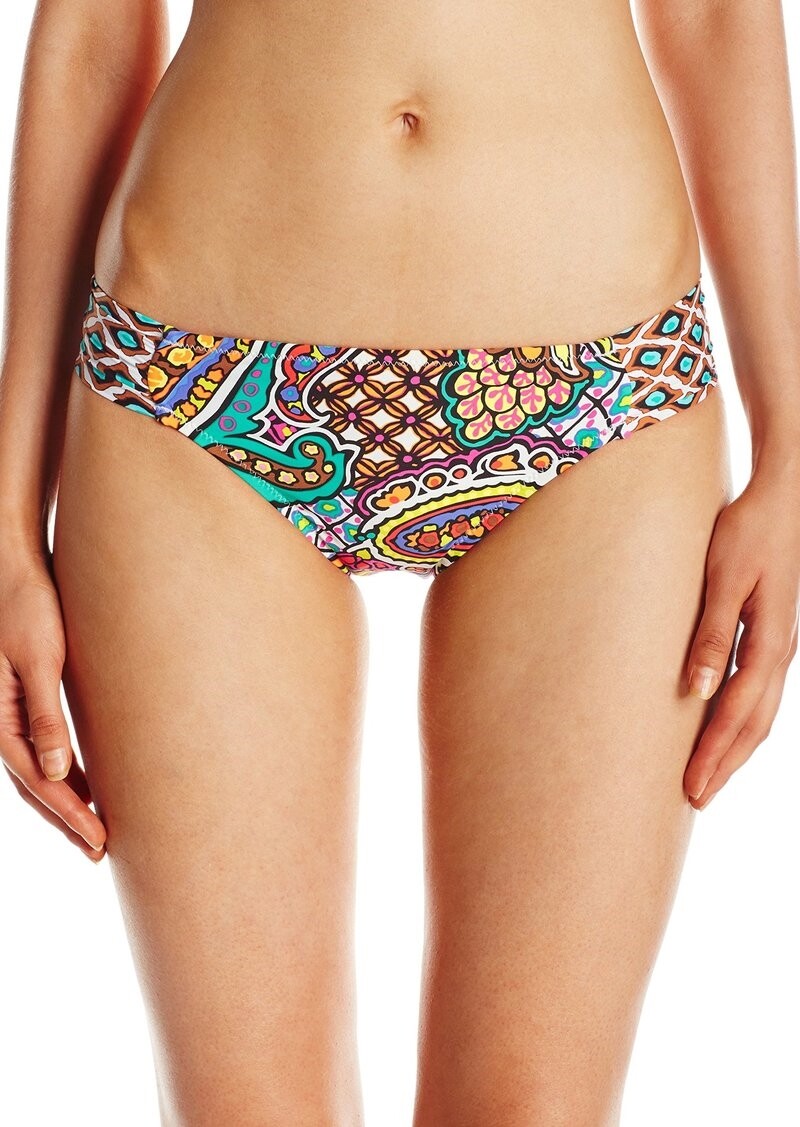 Trina Turk 145728 Womens Paisley Shirred Side Hipster Bikini Bottom Multi Size 4