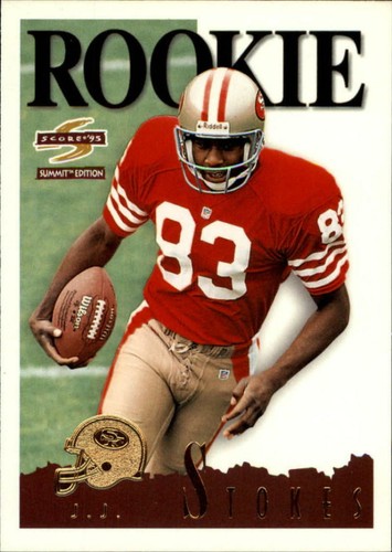 1995 Pinnacle Summit #144 J.J. Stokes NM-MT RC Rookie 49ers