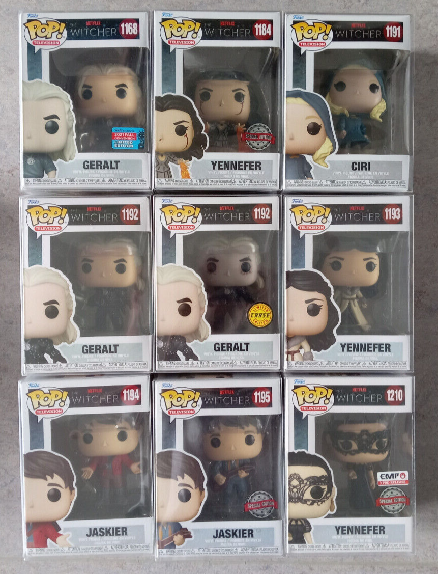 Funko Pop The Witcher Netflix 1168 1184 1191 1192 1193 1194 1195 1210