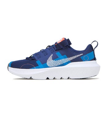 

Nike Crater Impact Midnight темно-синие/бело-оранжевые (DB3551 400) для больших детей, Midnight navy/white-orange
