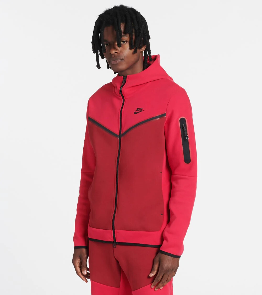 Nike Size 2XL Men's Sportswear Tech Fleece Colorblock Full