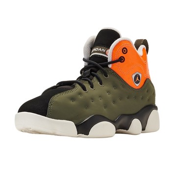 

Little Kids Jordan Jumpman Team II Twilight Marsh/Total Orange (AQ2797 300) -
