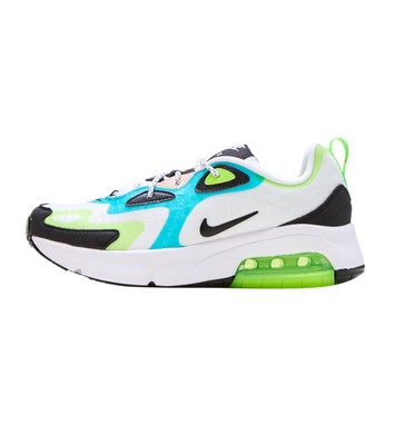 

Кроссовки Nike Air Max 200 SE для больших детей, белые/черные, зеленый электрик (CJ4035 101) — 5,5, White/black-electric green