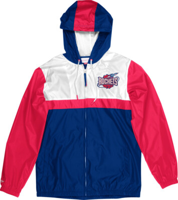 MITCHELL & NESS MITCHELL & NESS HOUSTON ROCKETS NBA MARGIN OF VICTORY WINDBREAKER JACKET ANORAK