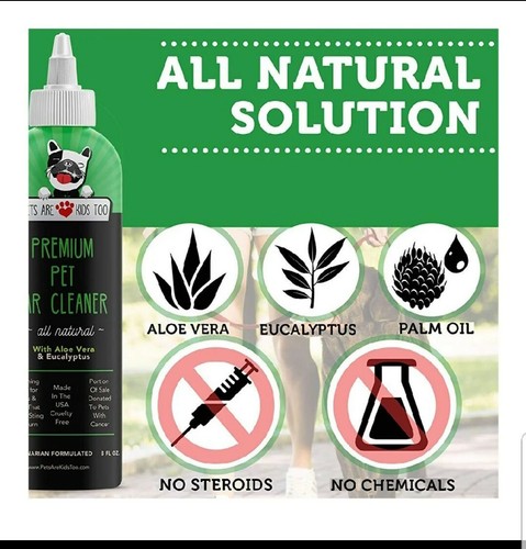 Dog and Cat Ear Cleaner Solution