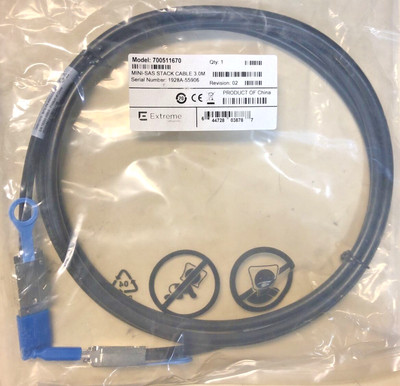Avaya Extreme Networks ERS 4900 Series 700511670 3.0M Stacking Cable SEALED NEW
