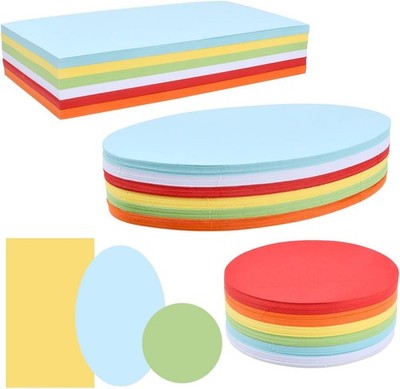 ANNTIM 756x Moderationskarten Set, Metaplankarten Rund, Moderationskarten Oval,