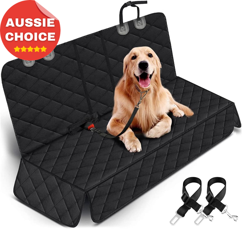 Waterproof Dog Car Seat Cover Non-Slip Back Seat Protector Fits Most SUVs Trucks