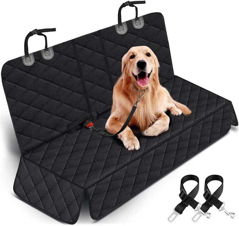 Dog Car Seat Cover 600D Waterproof Non-Slip Bench 53x47 Armrest Seat Belt SUV