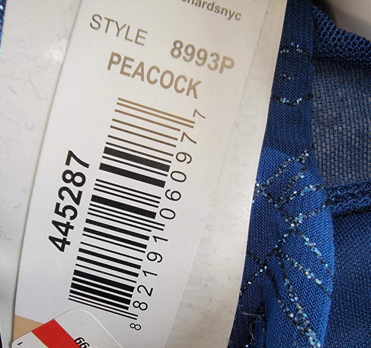 R & M Richards Petite Embellished Dress Jacket Women's 12P Peacock 3/4 Sleeve - Picture 16 of 16