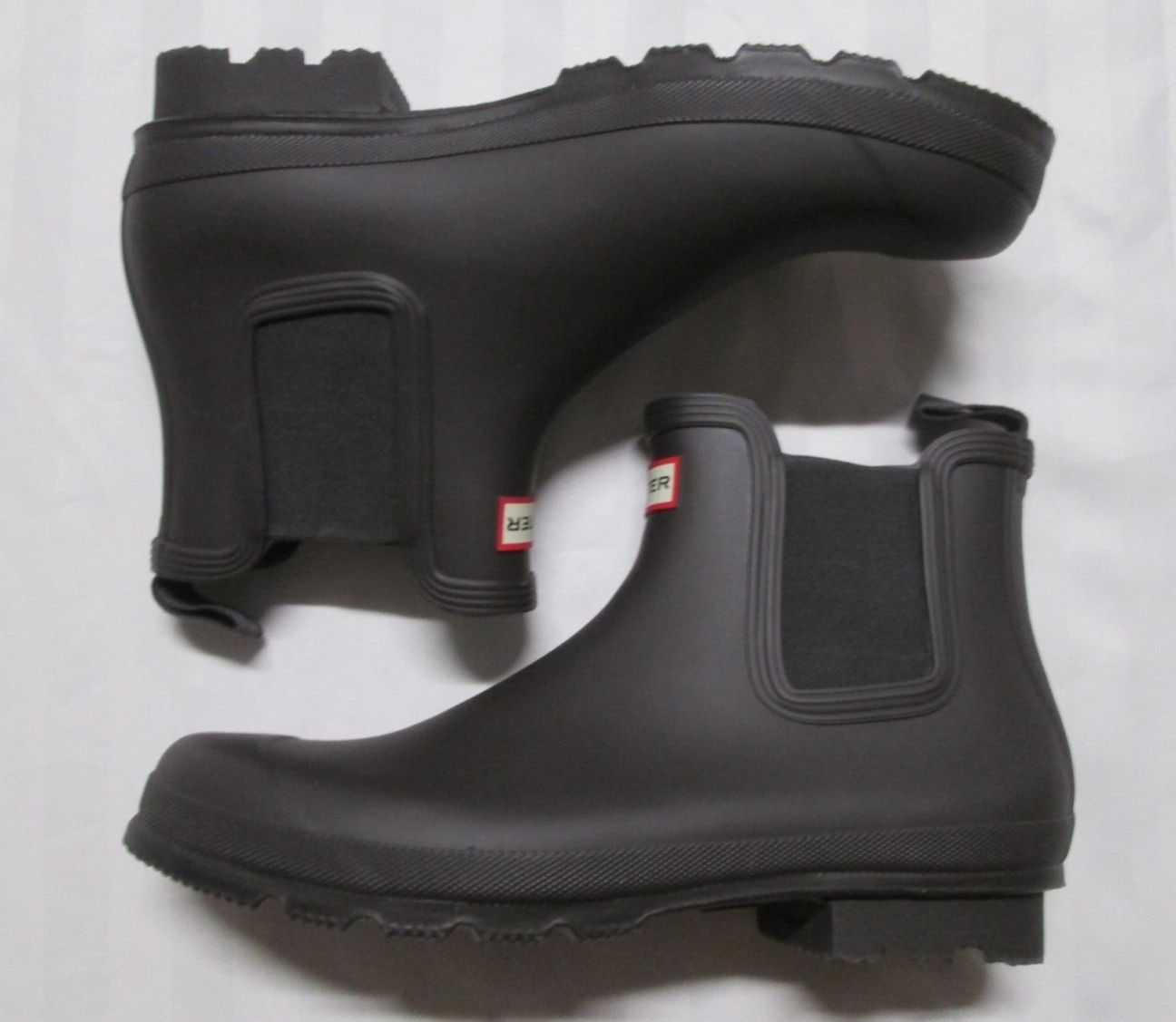 HUNTER Mens Original Chelsea Brown Rubber Rain Ankle Boots
