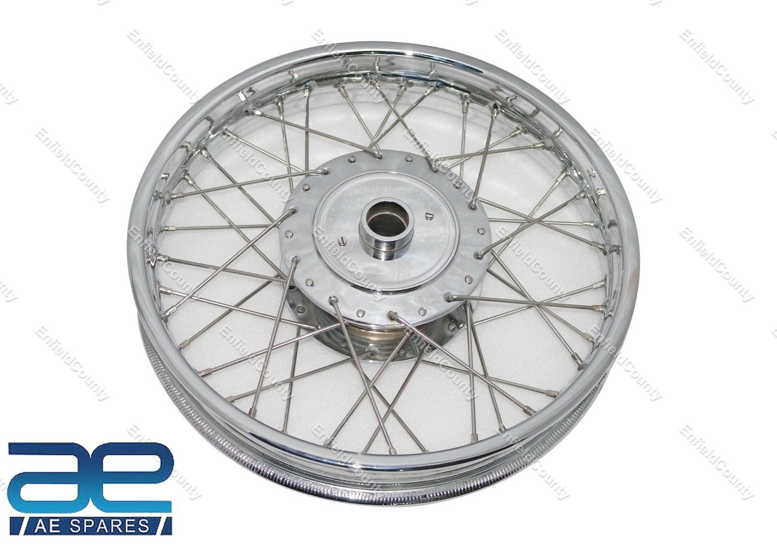 For Royal Enfield Classic 19" Rear Wheel Rim Chrome With Hub & 40 SS Spokes 