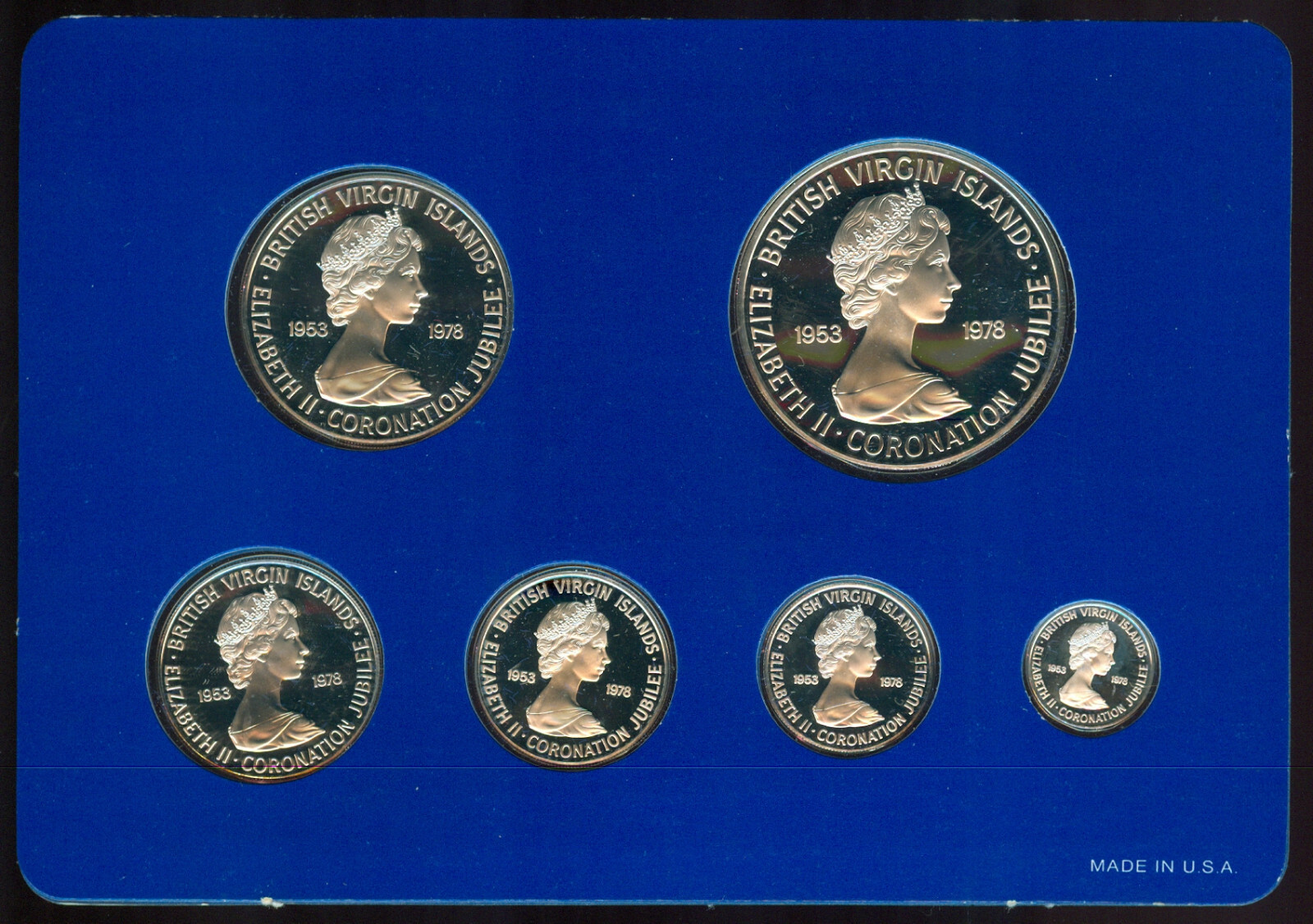 1978 BRITISH VIRGIN ISLANDS JUBILEE SILVER PROOF SET