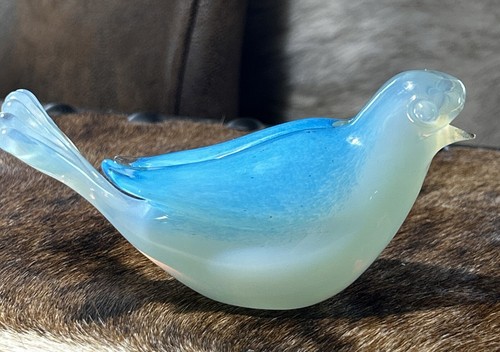 Murano Glass Bird Archimede Seguso ムラーノ MURANO, Italy - Archimede Seguso - Rare Bianco Nero White