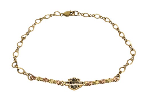 Harley Davidson Vintage B&S Hardware & Leather ブレスレット Harley-Davidson Men's Vintage B&S Hardware & Leather