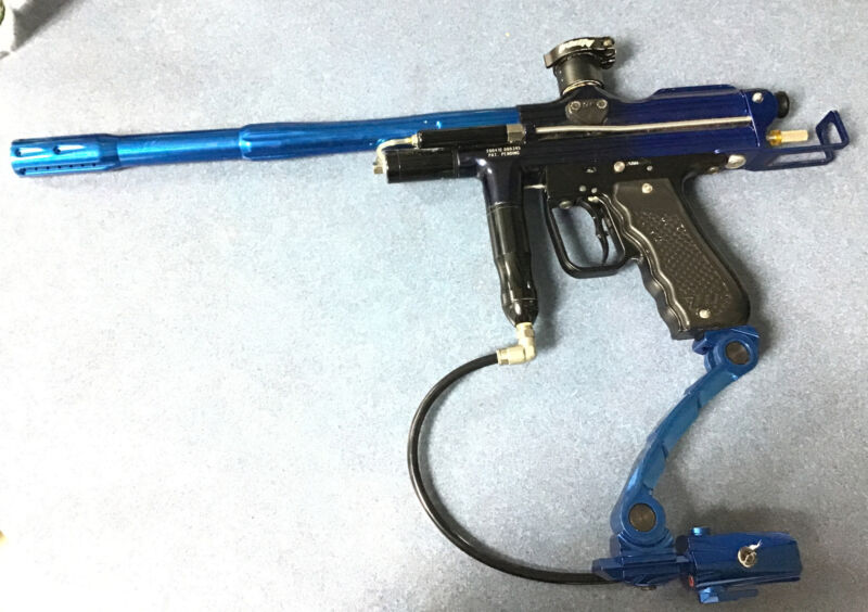 WGP Semi-automatic blue paintball marker gun Gently Used