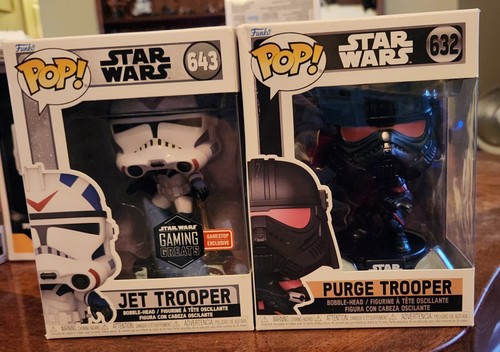 2 Funko POP Star Wars Gaming Greats Jet & Purge Trooper