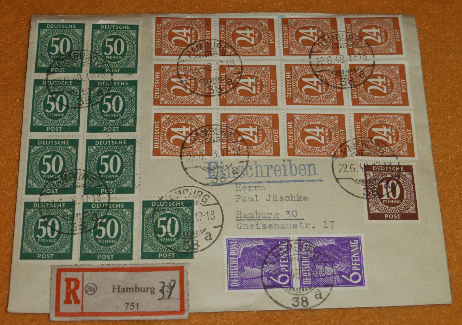 Seventh-day Adventist Church SDA Siebenten-Tags Adventisten Hamburg S.T.A. 1948