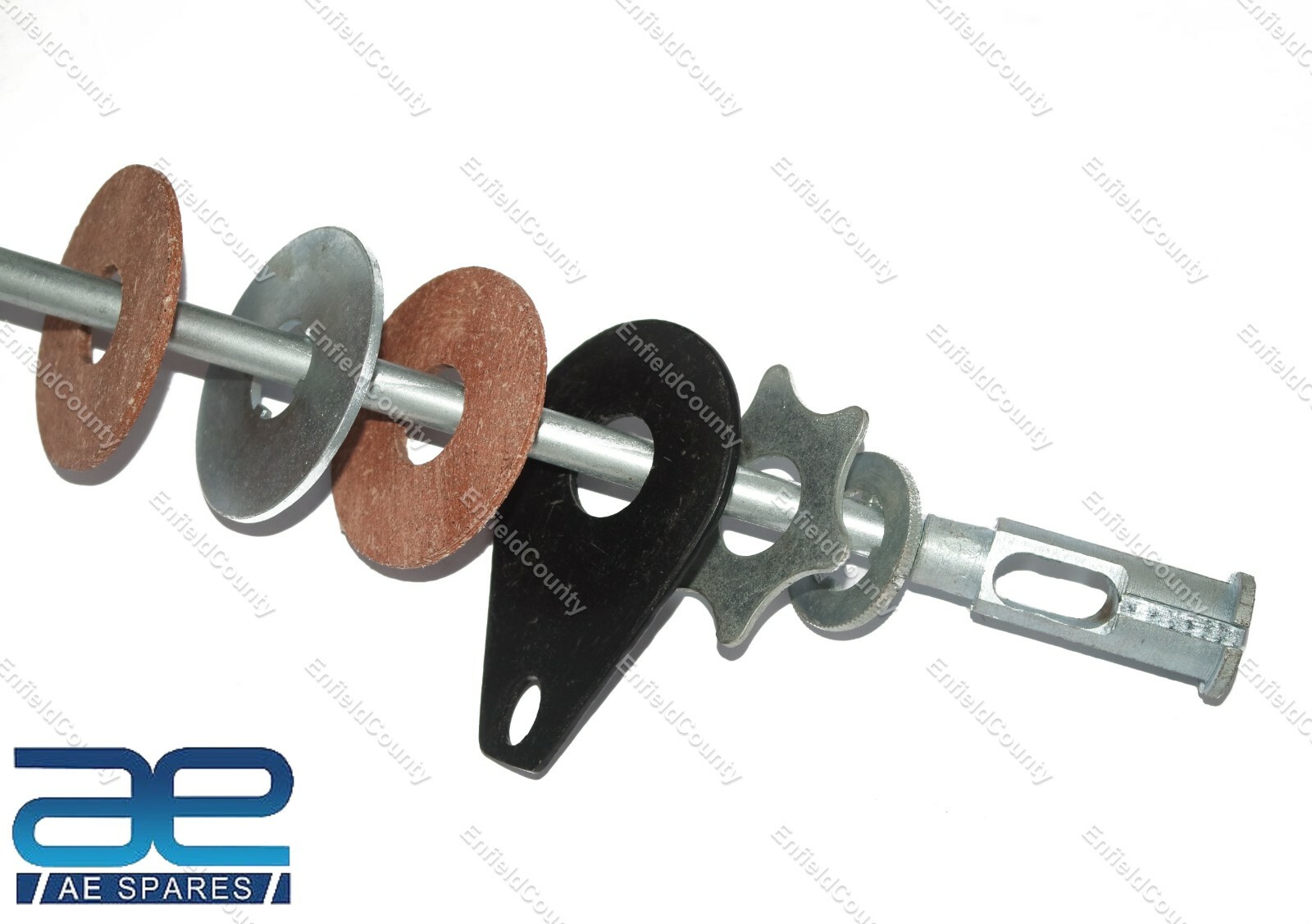 New BSA M20 Complete Front Fork Girder Steering Damper Kit Assembly Repro 