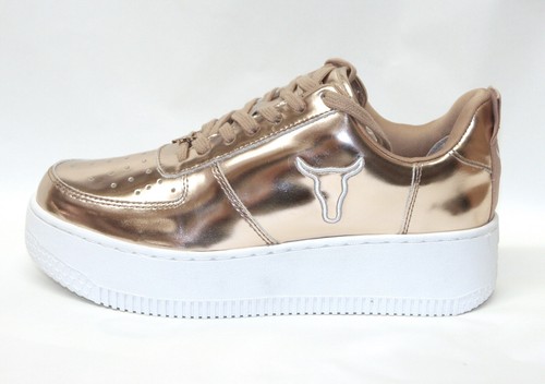 Windsor Smith 41 Racerr rose gold chrome sneaker platform Donna Windsorsmith | eBay