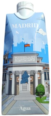 Espagne Emballage Vide Empty Eau Water Agua Madrid Aqualy avec Monuments