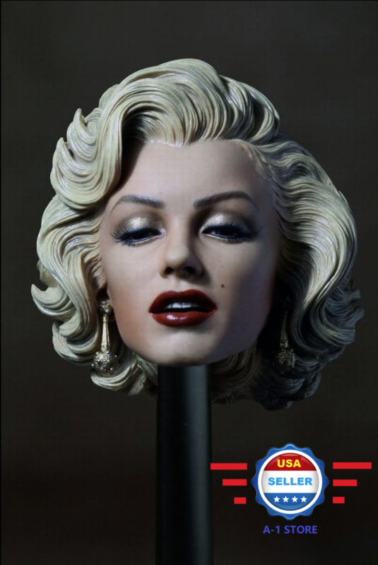 1/6 Scale Marilyn Monroe Head Sculpt 2.0 Painted For 12" Phicen Female Figure