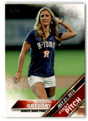 Rebekah Gregory Houston Astros 2016 Topps First Pitch #FP-18