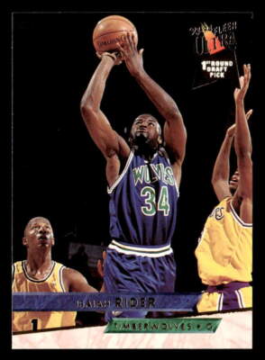 Isaiah Rider 1993 Ultra Rookie Card #292 Minnesota Timberwolves