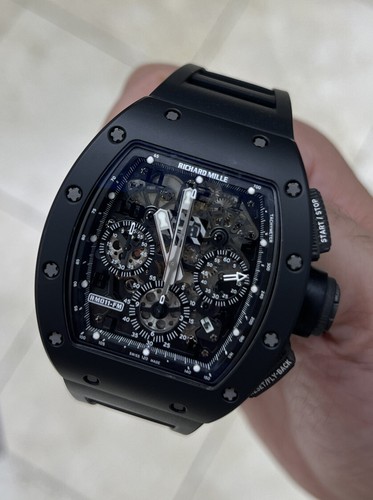 Richard Mille RM 011 Black Phantom PVD Ceramic Carbon Rubber Richard Mille RM 011 Black Phantom PVD Ceramic Carbon Rubber