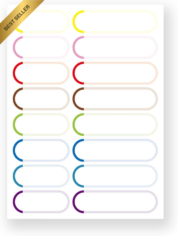 Custom Name Stickers for Water Bottles and Daycare, Waterproof Safe Labels for K