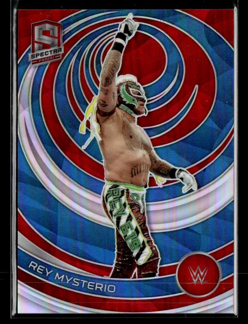 2023 Chronicles WWE Spectra Rey Mysterio #387 SMACK DOWN Red Prizm