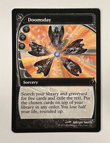MTG 最後の審判/Doomsday マスターピース　foil　MPS 1枚　② MTG 最後の審判/Doomsday マスターピース foil MPS 1枚 ①