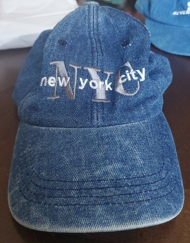 Vintage 90s NYC New York City Denim hat | eBay