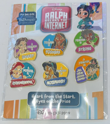海外輸入 インボイス Disney & Comic Princess Internet the Breaks Ralph 6 Set Pin ピンズ・ピンバッジ・缶バッジ