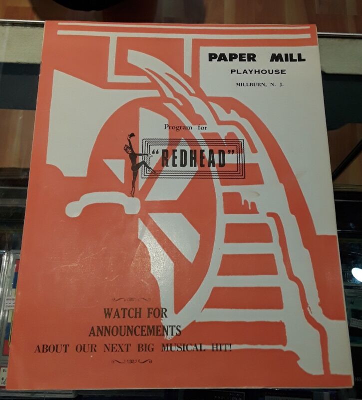 REDHEAD Musical Program Paper Mill Playhouse 1960 Millburn, NJ