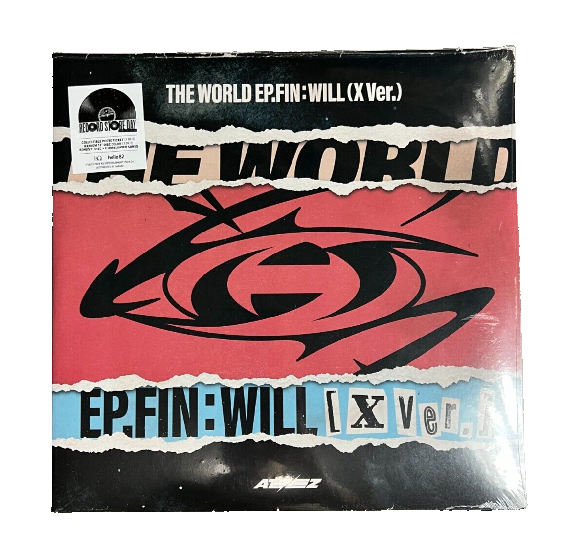 ATEEZ WILL RSD vinyl LP レコード X ver サン Ateez The World EP.Fin:Will X Ver. RSD 2024 LP Vinyl Record