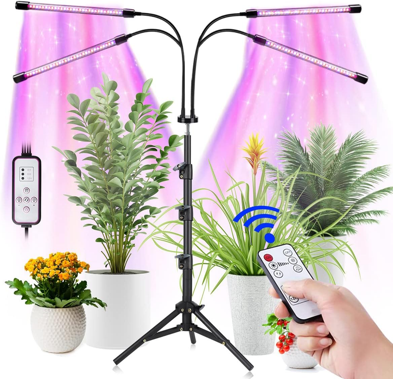 Grow Light Standing Floor Lamp, 100W 120LED Dimmable Growing Plant Light Full Sp