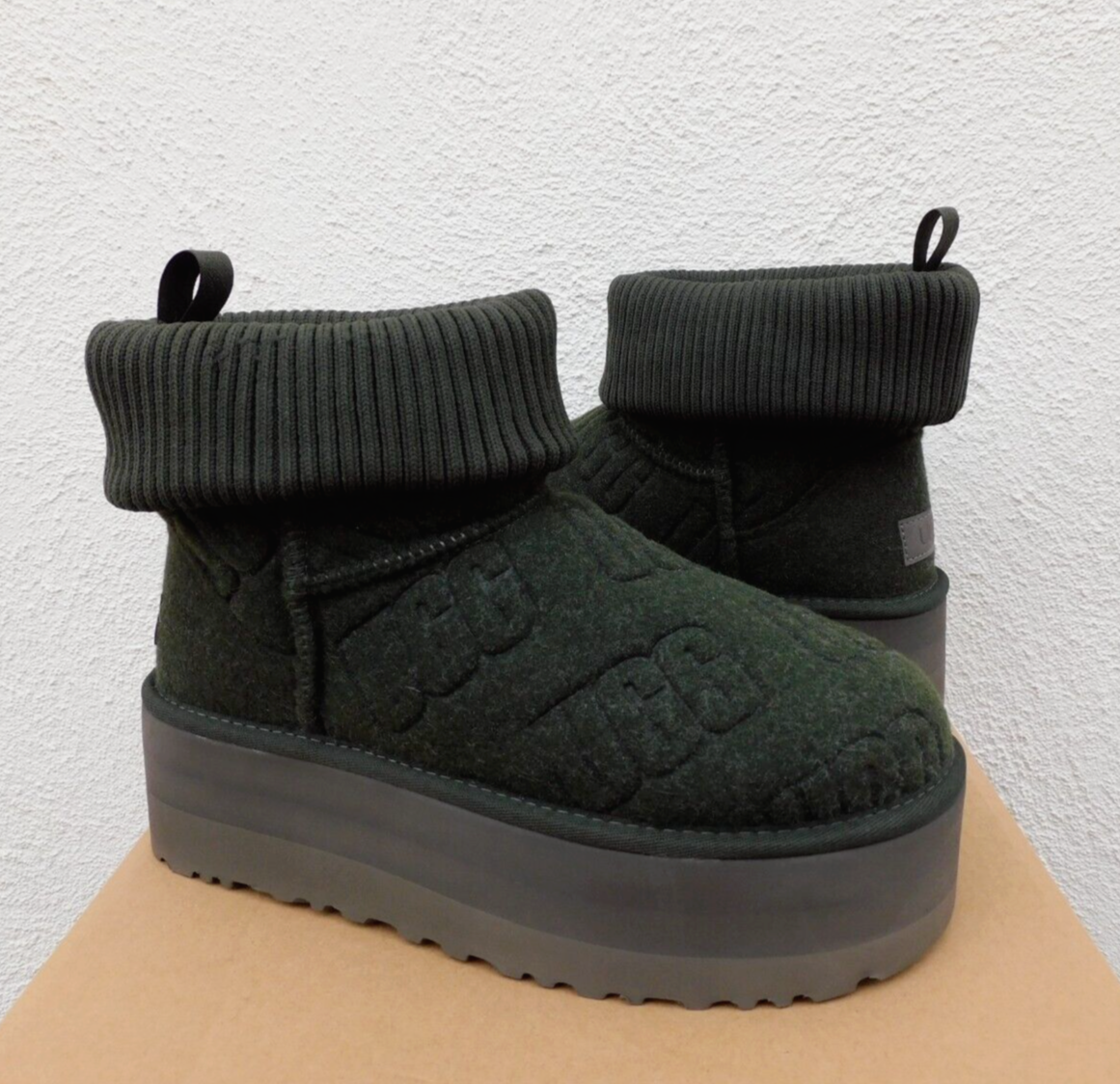 UGG GREEN CLASSIC MINI FELTED 2 UGG GREEN CLASSIC MINI FELTED 2
